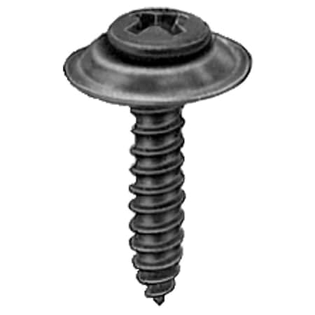 Auveco #8 X 3/4 PHIL OVAL #6 HD AB TAPPING SEMS - BLACK, 100PK 11788